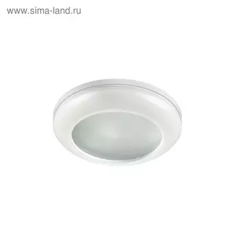 Встраиваемый светильник Novotech, 50 Вт, GX5,3, 12 В, 65x65 мм, d=65 мм, белый