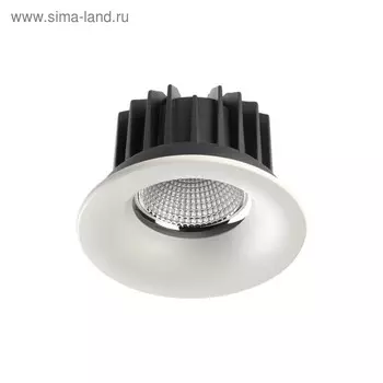 Встраиваемый светильник светодиодный Novotech, 20 Вт, 220 В, 105x105 мм, d=105 мм, белый