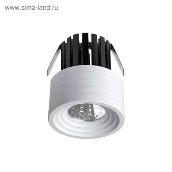 Встраиваемый светильник светодиодный Novotech, 3 Вт, 220 В, 30x30 мм, d=30 мм, белый