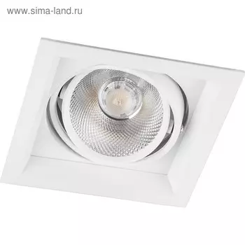 Встраиваемый светодиодный светильник AL201, 1x12W, 1080 Lm, 4000К, цвет белый