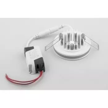 Встраиваемый светодиодный светильник AL600, 7W, 560 Lm, 4000К, белый, d=65мм