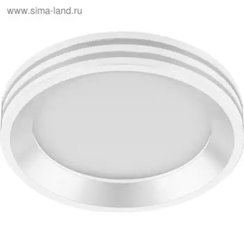 Встраиваемый светодиодный светильник AL612, 7W, 560 Lm, 4000К, белый, d=80мм