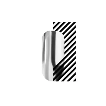 Втирка металлическая Pole «Облачный атлас», №02 серебряная