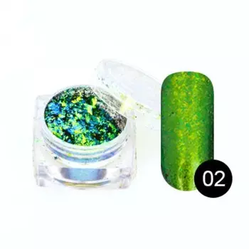 Втирка Pole «Хлопья юки», №02 хрупкий оливин