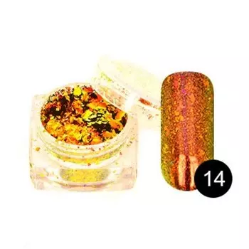 Втирка TNL «Хлопья Юки», №14 огненный опал