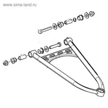 Втулки А-образного рычага, Ski-doo, OEM 250000289, 250000290, 505072143, 505072448, 505072250
