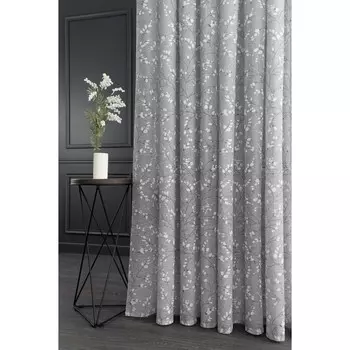 Вуаль «Лён», размер 300x260 см, серая