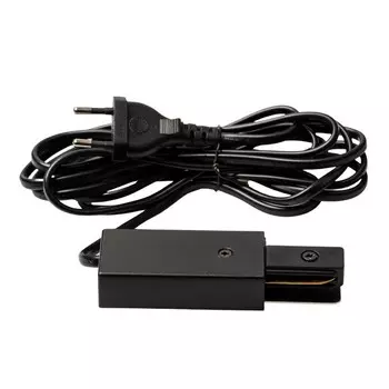 Ввод питания для шинопровода типа G. Uniel, с проводом питания 3 м и вилкой, IP20, цвет чёрный