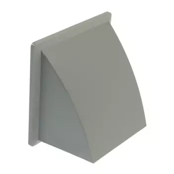 Выход стенной ZEIN, 170170 мм, d=125 мм, с обратным клапаном, серый