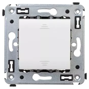 Выключатель 1-кл. 2мод. СП Avanti "Белое облако" 16А IP20 бел. DKC 4400103