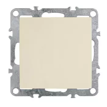 Выключатель STEKKER серия Эрна, 1 клавиша, PSW10-9103-02, слоновая кость