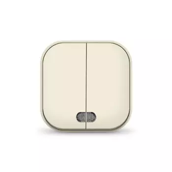 Выключатель 2-кл. 1п ОП 10А IP20 с подсветкой сл. кость IONICH 1426