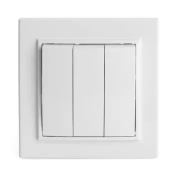 Выключатель электрический 3-клавишный, STEKKER серия Эрна, PSW10-9007-01, белый