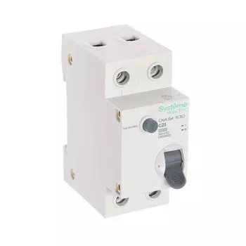 Выключатель авт. диф. АВДТ SE City9 Set, 1P+N, С, 25 А, 4.5 kA, 30 мА, AС, 230 В