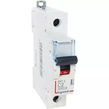 Выключатель авт. мод. Legrand, 1п, C 2А DX3-E 6кА 407257