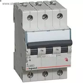 Выключатель авт. мод. Legrand, 3 п, C 6 А, TX3, 6 кА 404053