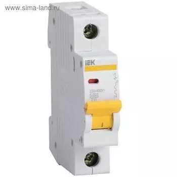 Выключатель автоматический IEK, однополюсный, C 100 А, ВА 47-100, 10кА, MVA40-1-100-C