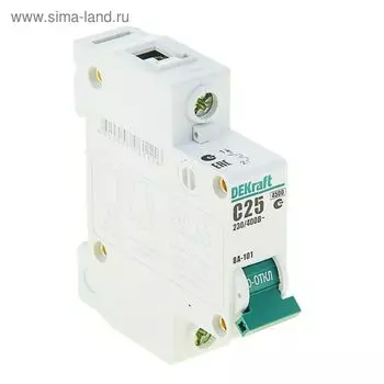 Выключатель автоматический, однополюсный, 25А