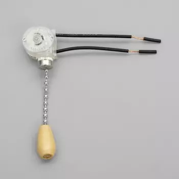 Выключатель для бра с хромовой цепочкой