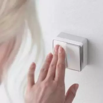 Выключатель двухклавишный с подсветкой Gallant WL15-03-03-white, цвет белый