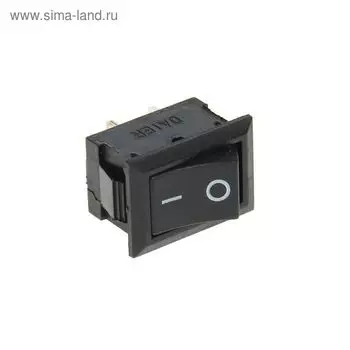 Выключатель клавишный REXANT RWB-201, 250 В, 6А (2с), ON-OFF, Mini, черный