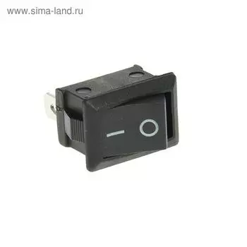 Выключатель клавишный REXANT RWB-202, 250 В, 6А (3с), ON-ON, Mini, черный