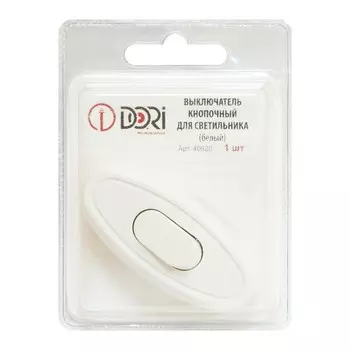 Выключатель кнопочный DORI для бра белый