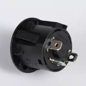 Кнопочный выключатель с подсветкой, с фиксацией, красный