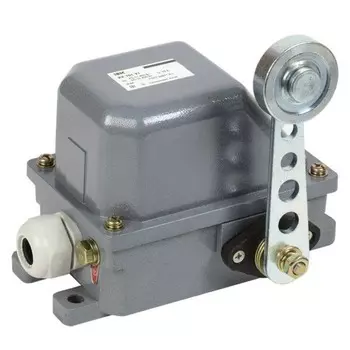 Выключатель концевой IEK KV-1-701-1, рычаг с роликом, 10А, IP44, 2 эл. цепи