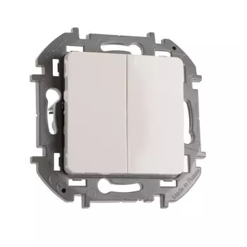 Выключатель Legrand INSPIRIA, 2-кл, 10 AX, 250 В, Белый