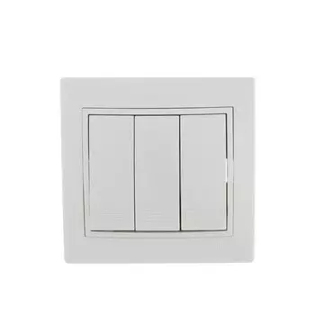 Выключатель LEZARD 701-0202-109 Mira, СП, 10А, 3 клавиши, цвет белый