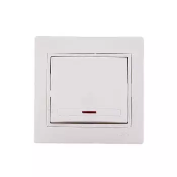 Выключатель LEZARD 701-0303-111 Mira, СП, 10А, 1 клавиша, цвет кремовый