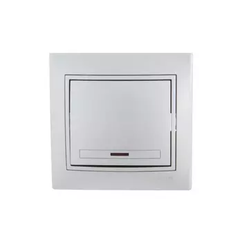 Выключатель LEZARD 701-1010-111 Mira, СП, 10А, 1 клавиша, цвет серый