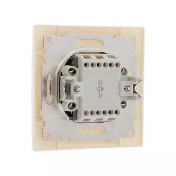 Выключатель Luazon Lighting "Антей", 10 А, 1 клавиша, с подсветкой, скрытый белый