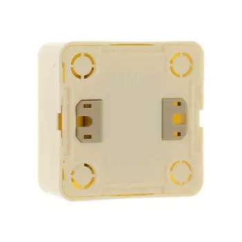 Выключатель Luazon Lighting "Лига", 10 А, 2 клавиши, накладной, бежевый