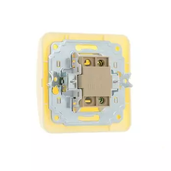 Выключатель Luazon Lighting "Орион", 10 А, 1 клавиша, скрытый, бежевый