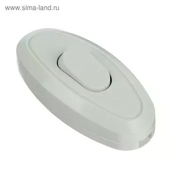 Выключатель на шнур UNIVersal А106, 6 А, 250 В, еврослот, белый