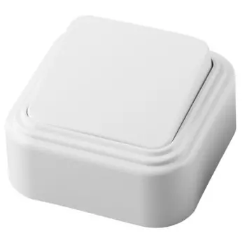 Выключатель одноклавишный открытой установки, 250В, 6А, IP20, белый, PSW06-21-20 (VA 16-131 1022743