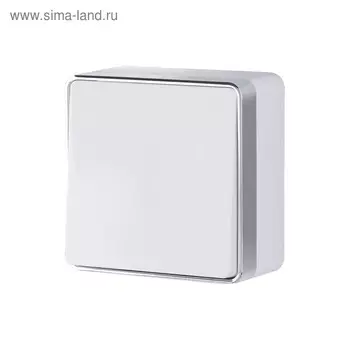Выключатель одноклавишный проходной Gallant WL15-01-03-white, цвет белый