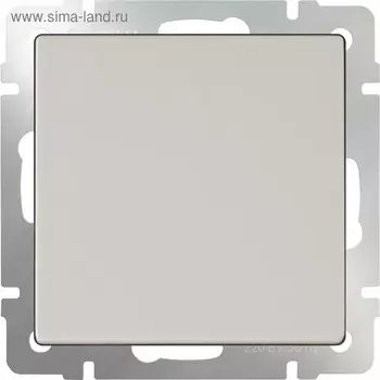 Выключатель одноклавишный WL03-SW-1G, цвет слоновая кость