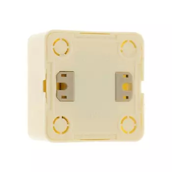 Выключатель проходной Luazon Lighting "Лига", 10 А, 1 клавиша, накладной, бежевый