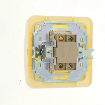 Выключатель проходной Luazon Lighting "Орион", 10 А, 1 клавиша, скрытый, бежевый