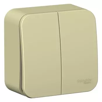 Выключатель SchE BLNVA105017 Blanca, ОП, 10А, 250В, 2 клавиши