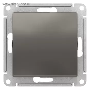 Выключатель SE ATLASDESIGN, 10 А, 1 клавиша, сх.1, механизм, цвет сталь