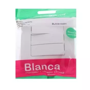 Выключатель SE Blanca, 10 А, 3 клавиши, IP20, скрытый, белый, BLNVS100501