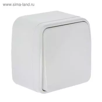 Выключатель СОЮЗ "Электра", 10 А, 1 клавиша, наружный, белый