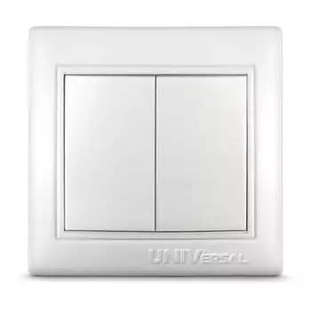 Выключатель UNIVersal С0023 «Севиль», СП, 10А, 2 клавиши