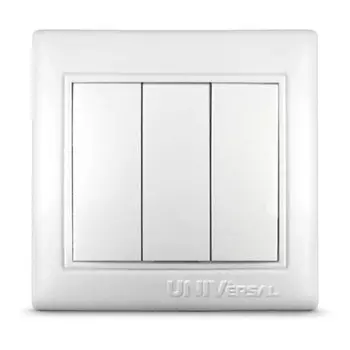 Выключатель UNIVersal С0043 «Севиль», СП, 10А, 3 клавиши