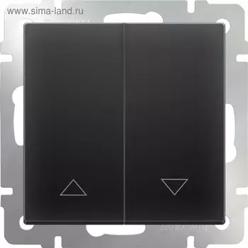 Выключатель жалюзи WL08-01-02, цвет черный матовый