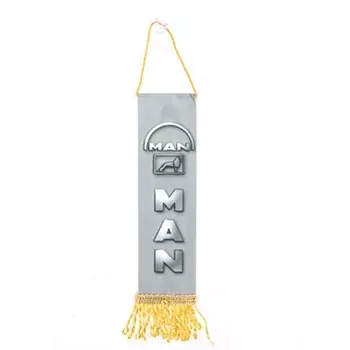 Вымпел прямоугольный, SKYWAY, MAN, фон серый сплошной, 200х55мм, цветной